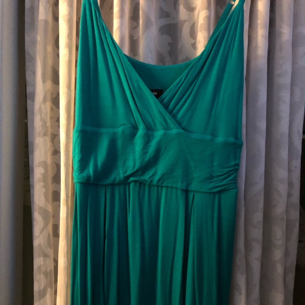 Emerald green Express summer dress
